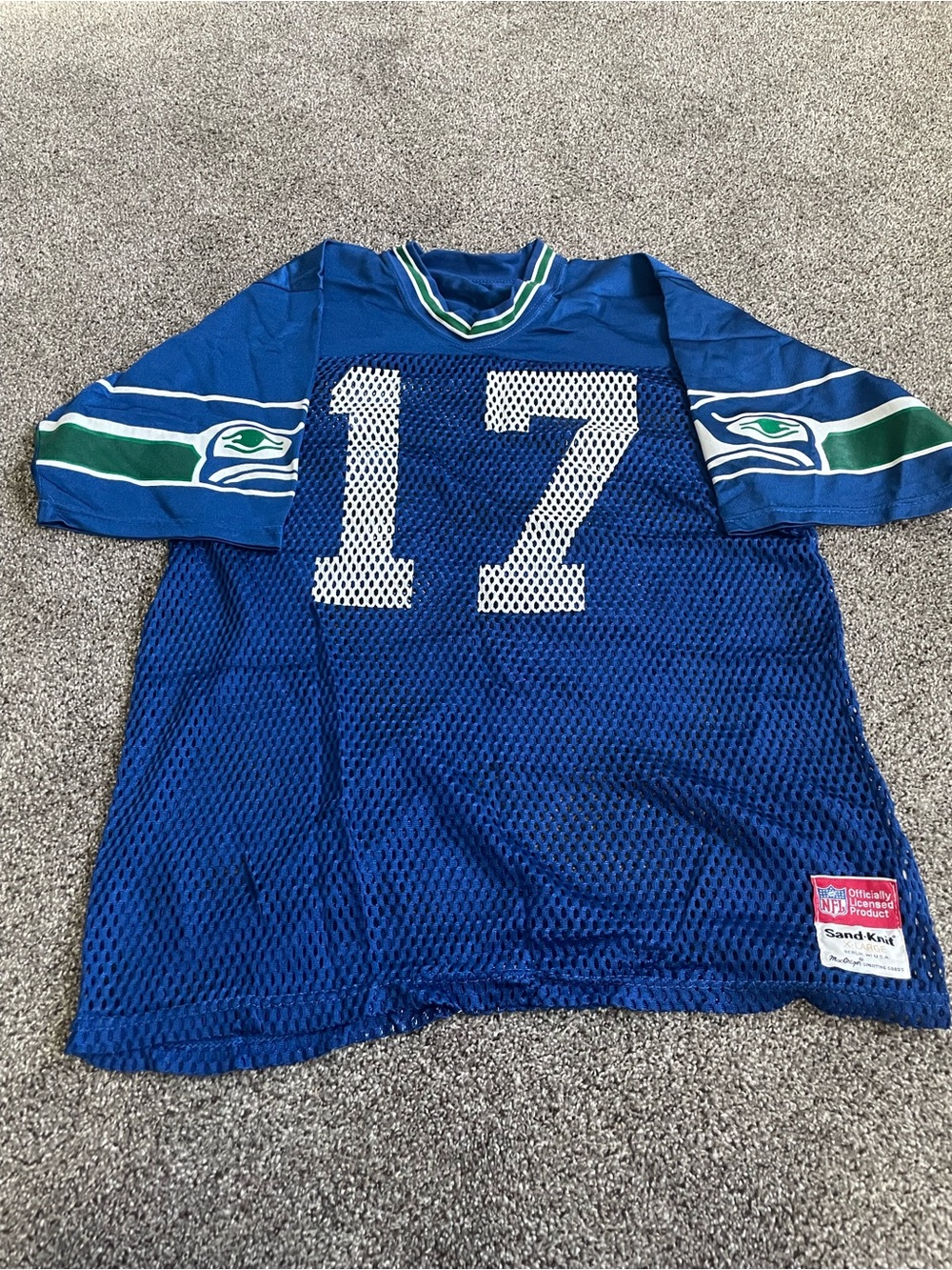 Seattle Seahawks #17 Blue Mesh Football Jersey